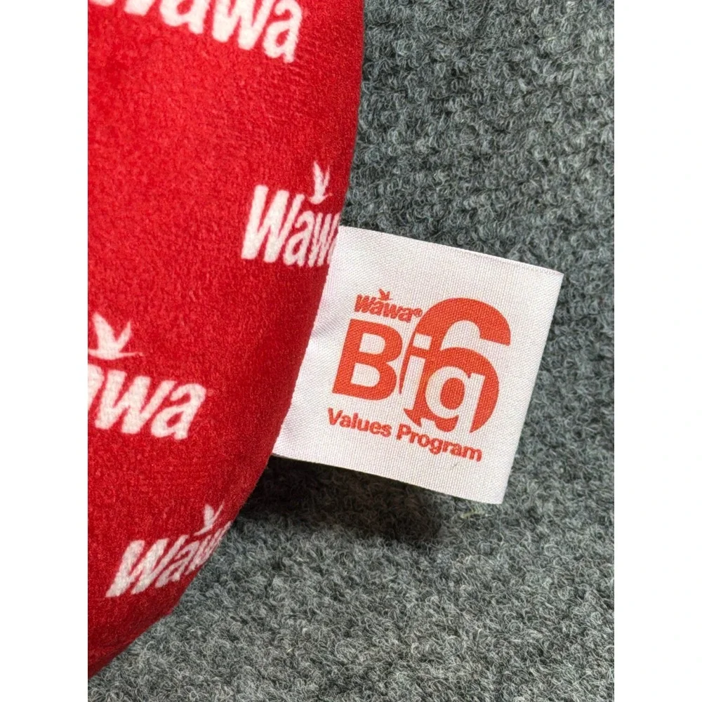 Wawa Big 6 Values Program Memory Foam Neck Travel Pillow Red Logo Print